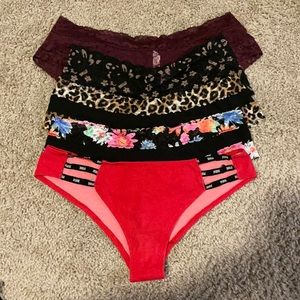 5 piece Victoria’s Secret and Pink lot of Panties